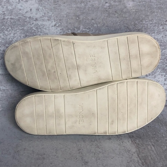 Vince Women’s Sneaker Preston Natural Linen Slip On Loafer Flat Size 6.5 - Picture 11 of 12